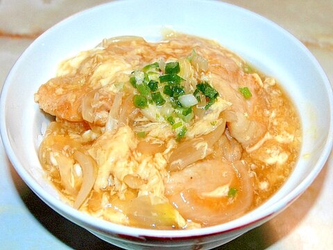 親子丼もあんかけアレンジ!たっぷりあんかけ親子丼♪